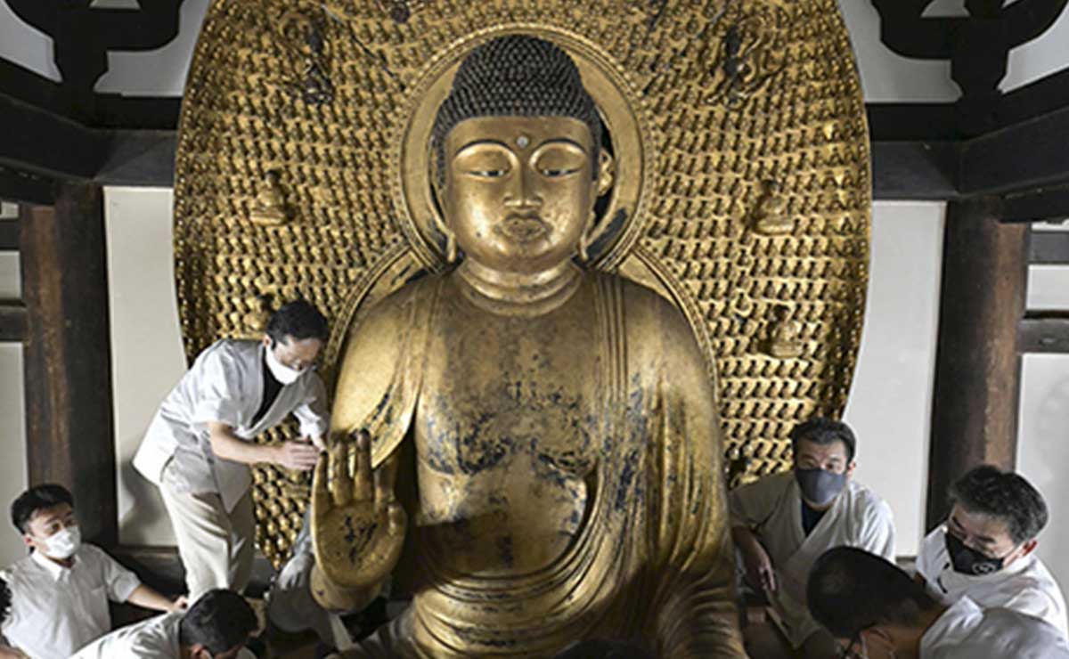 修理リポート】国宝「木造阿弥陀如来坐像」（九体阿弥陀）の中尊