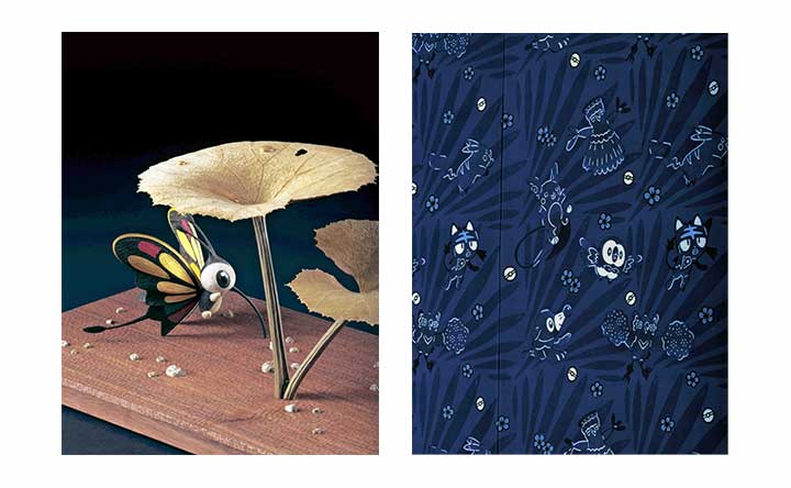 ポケモン×工芸展作品解説 3 】 城間栄市〈琉球藍型着物「島ツナギ