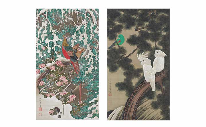 皇室の名宝と新潟・上】 独特な雪の表現 幻想的 ― 国宝「動植綵絵どう