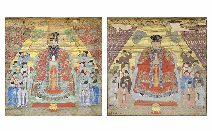 御後絵（おごえ）」 琉球国王の帯に金 — 修復へ 調査分析結果報告