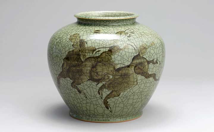 専用　相馬焼筆立花瓶 Yahoo!オークション -「相馬焼 花瓶」の落札相場・落札価格